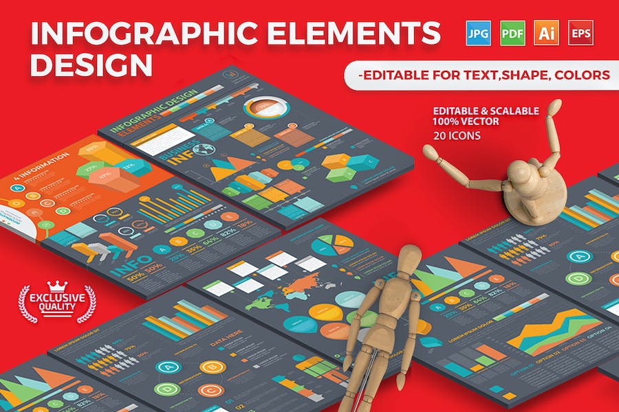 Premium Infographic Template Design  Free Download