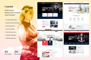 Banner image of Premium Business and Consultation Figma Template  Free Download