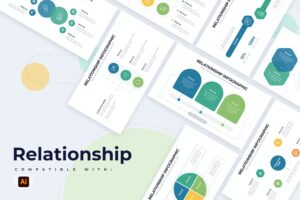 Banner image of Premium Business Relationship Illustrator Infographics  Free Download