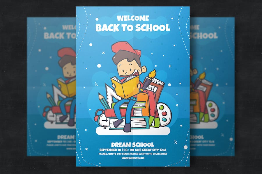 Premium Back to School Flyer Template  Free Download