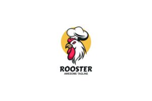 Banner image of Premium Rooster Mascot Cartoon Logo  Free Download
