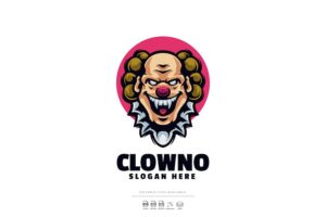 Banner image of Premium Clown Mascot Logo  Free Download