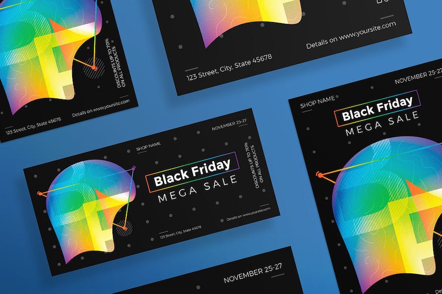 Premium Black Friday Sale Flyer and Poster Template  Free Download