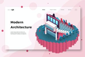 Banner image of Premium Modern Architecture Banner Landing Page  Free Download