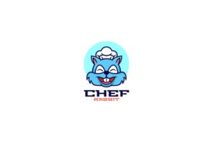 Banner image of Premium Chef Rabbit Mascot Cartoon Logo  Free Download