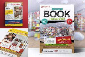Banner image of Premium Book Store Event Flyer  Free Download