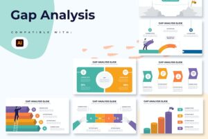 Banner image of Premium Business Gap Analysis Illustrator Infographics  Free Download