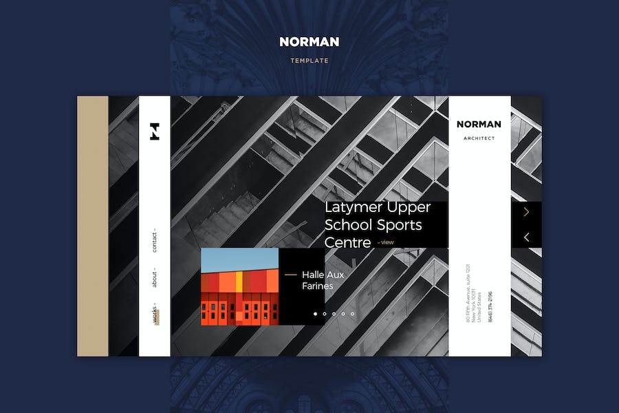 Premium Norman PSD Template  Free Download