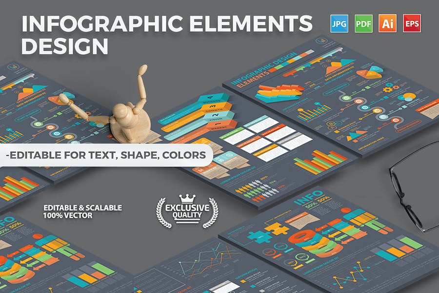 Premium Infographic Template Design  Free Download