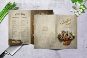 Banner image of Premium Indian A4 and US Letter Food Menu  Free Download