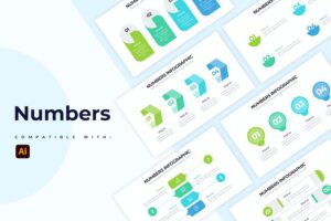 Banner image of Premium Business Numbers Illustrator Infographics  Free Download