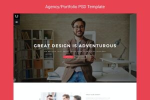 Banner image of Premium Lupill Agencyportfolio PSD Template  Free Download