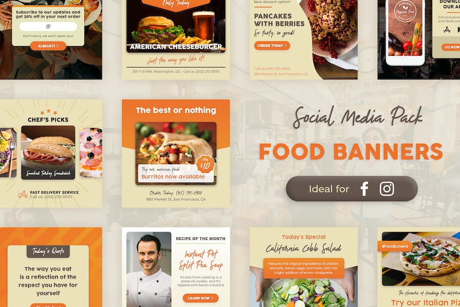 Premium Food Banners  Free Download