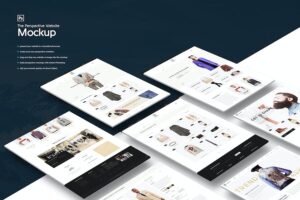 Banner image of Premium The Perspective Website Mockup  Free Download