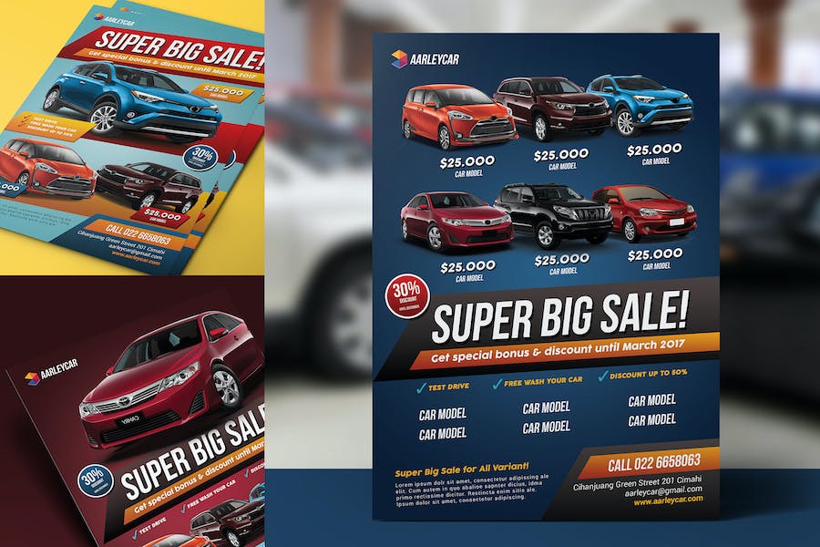 Premium Car Sale Flyer  Free Download