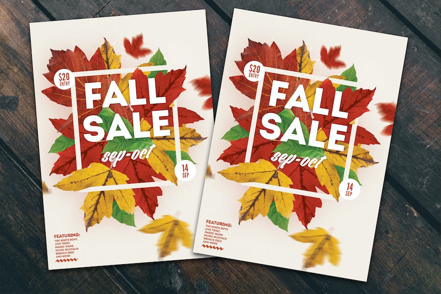 Premium Fall Sale Flyer/Poster  Free Download