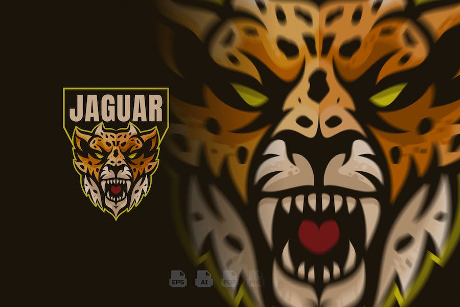 Premium Jaguar Mascot Logo  Free Download