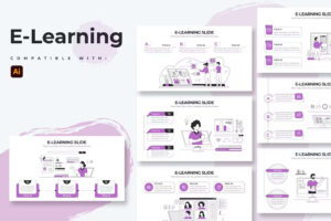 Premium Education & E-learning Illustrator Infographics Free Download