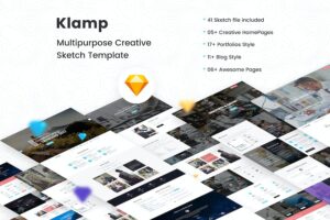 Banner image of Premium Klamp Creative Multipurpose Sketch Template  Free Download