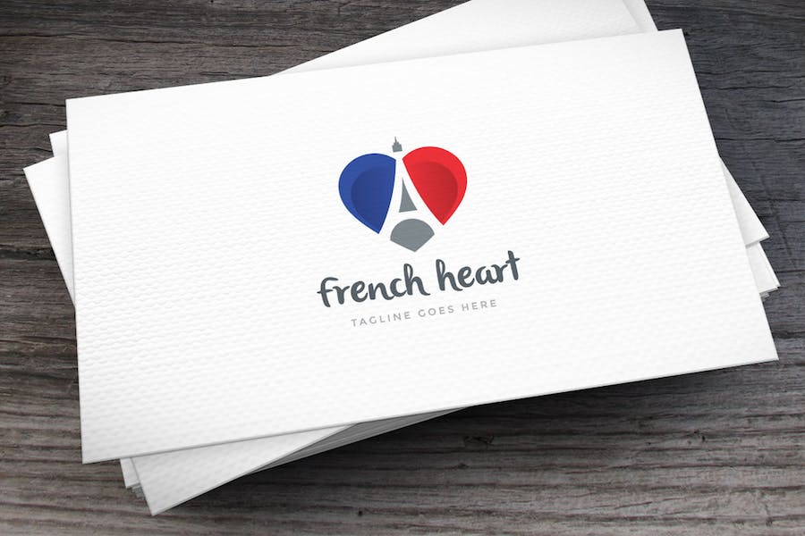 Premium French Heart Letter A Logo Template  Free Download