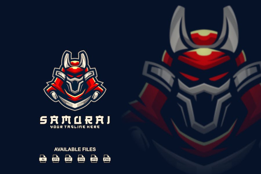 Premium Samurai Logo  Free Download