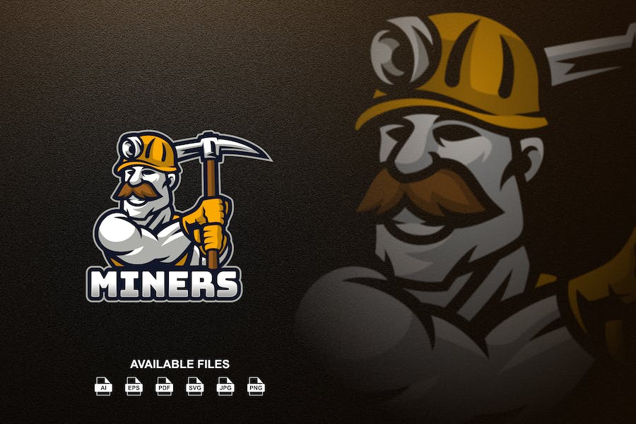 Premium Miners Logo  Free Download