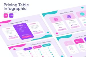 Banner image of Premium Pricing Table Infographic  Free Download