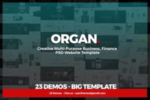 Banner image of Premium Organ - Multipurpose Business Agency Template  Free Download