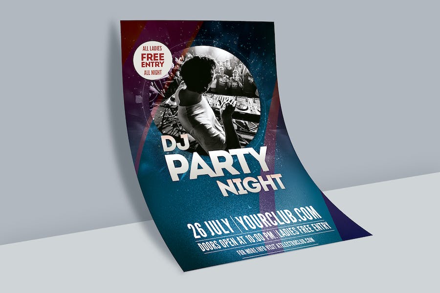 Premium DJ Party Night Flyer/Poster  Free Download