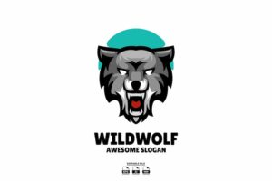 Banner image of Premium Wolf Head Mascot Logo Design  Free Download