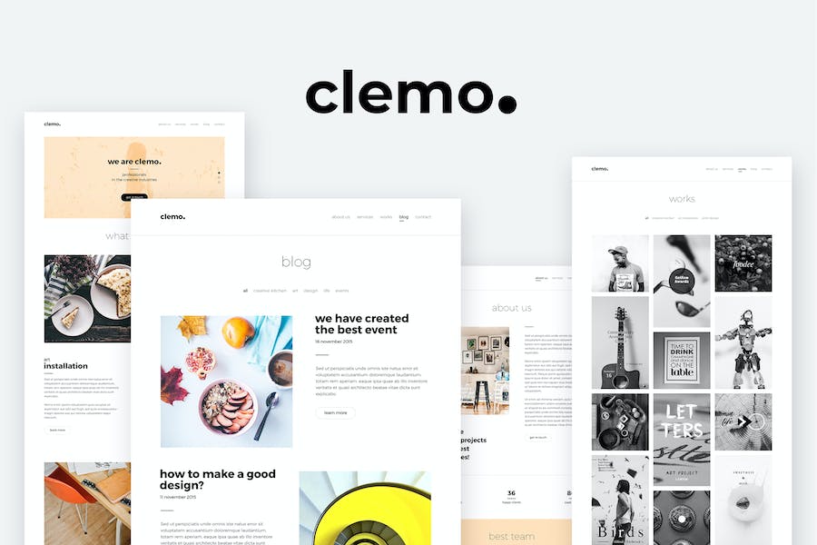 Premium Clemo – Multipurpose PSD Template  Free Download