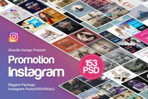 Banner image of Premium Promotion Instagram Posts - 153 PSD  Free Download