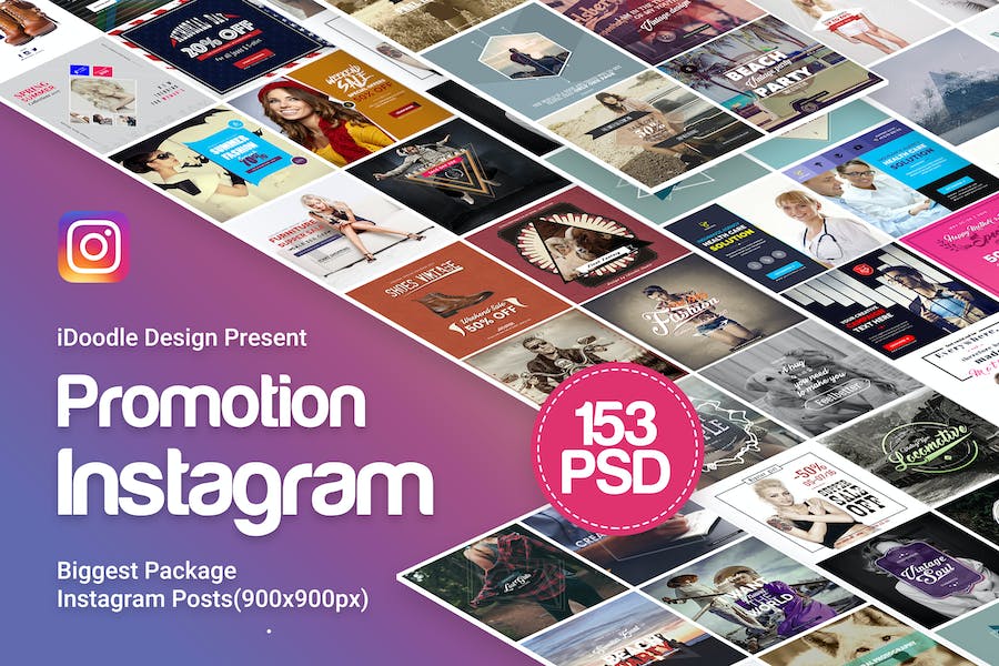 Premium Promotion Instagram Posts – 153 PSD  Free Download