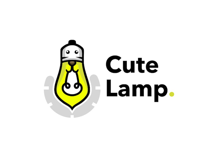 Premium Cute Lamp Logo  Free Download