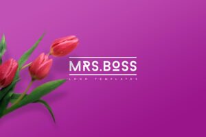 Banner image of Premium Mrs. Boss Logo Templates  Free Download