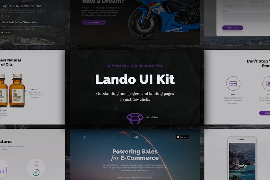 Premium Lando UI Kit  Free Download