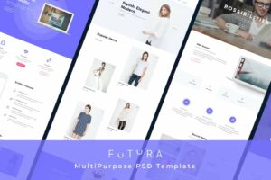 Premium Futura Multipurpose Corporate PSD Template Free Download