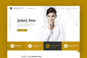 Banner image of Premium Master Lawyer PSD Template  Free Download