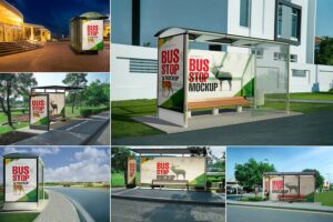 Banner image of Premium Bus Stand Mockups  Free Download