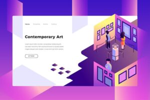 Banner image of Premium Contemporary Art Banner Page  Free Download