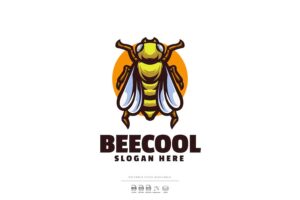 Banner image of Premium Bee Mascot Logo  Free Download