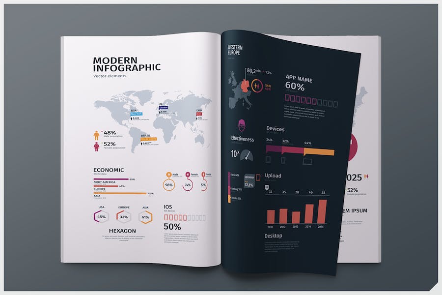 Premium Modern Editable Infographics Vol. 01  Free Download