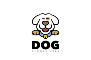 Banner image of Premium Happy Dog Logo Template  Free Download