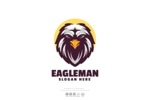 Banner image of Premium Eagle Mascot Logo  Free Download