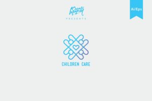 Banner image of Premium Children Care Logo Template  Free Download