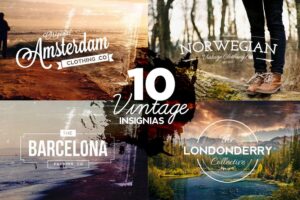 Banner image of Premium 10 Vintage Insignias   Free Download