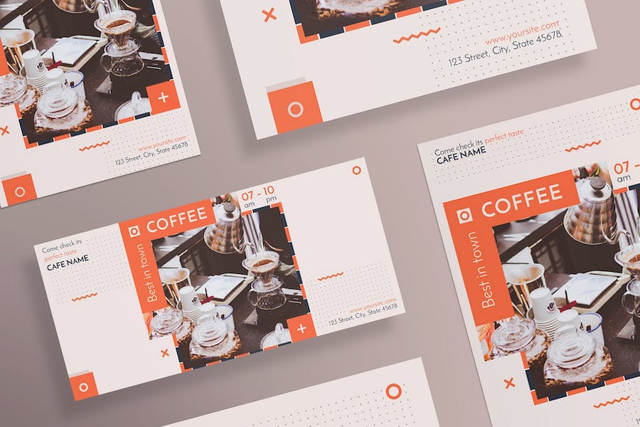 Premium Coffee Shop Flyer and Poster Template  Free Download