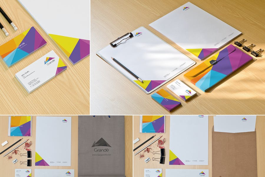 Premium Corporate Stationery Mockups PSD  Free Download