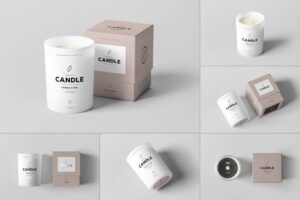Banner image of Premium Candle Box Mock-up  Free Download