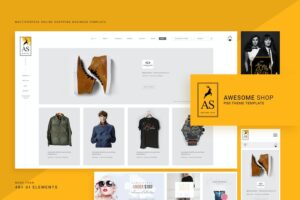 Banner image of Premium Awesome Shop PSD Template  Free Download